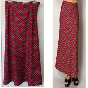 Pendleton Red Plaid A-Line Skirt
